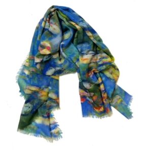 blauwe Otracosa art shawl van Monet