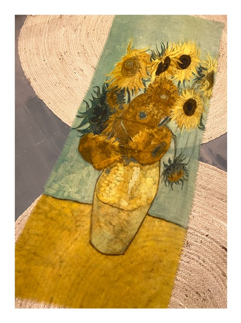 Art shawl, van Gogh zonnebloemen