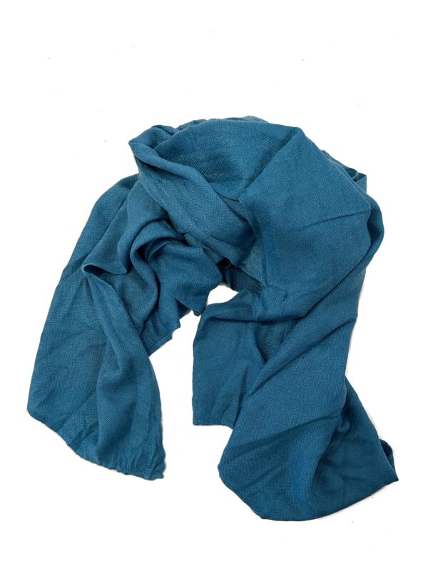 Lovely Scarfs basic shawl in turquoise blauw