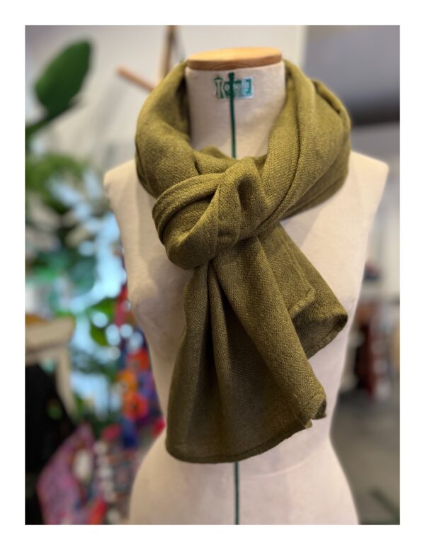 groene uni basic shawl