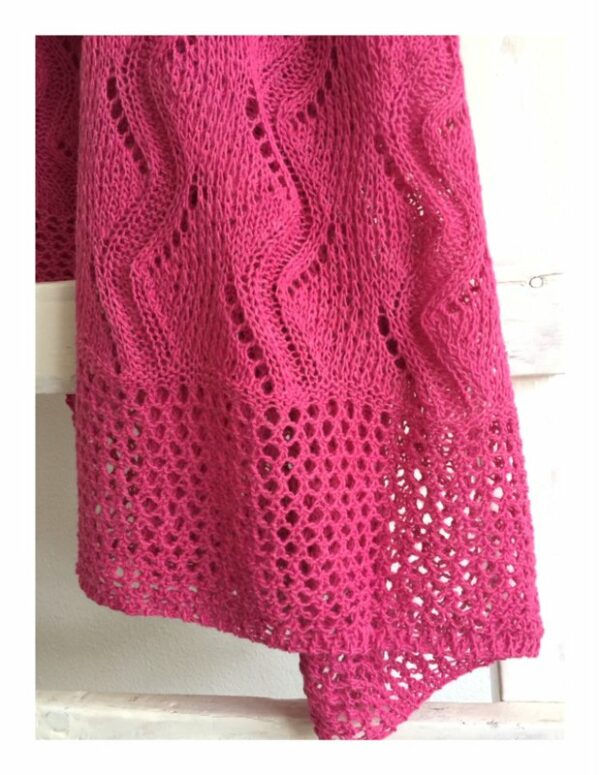 gebreide Lovely Scarfs shawl roze