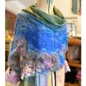 All season art shawl, Monet