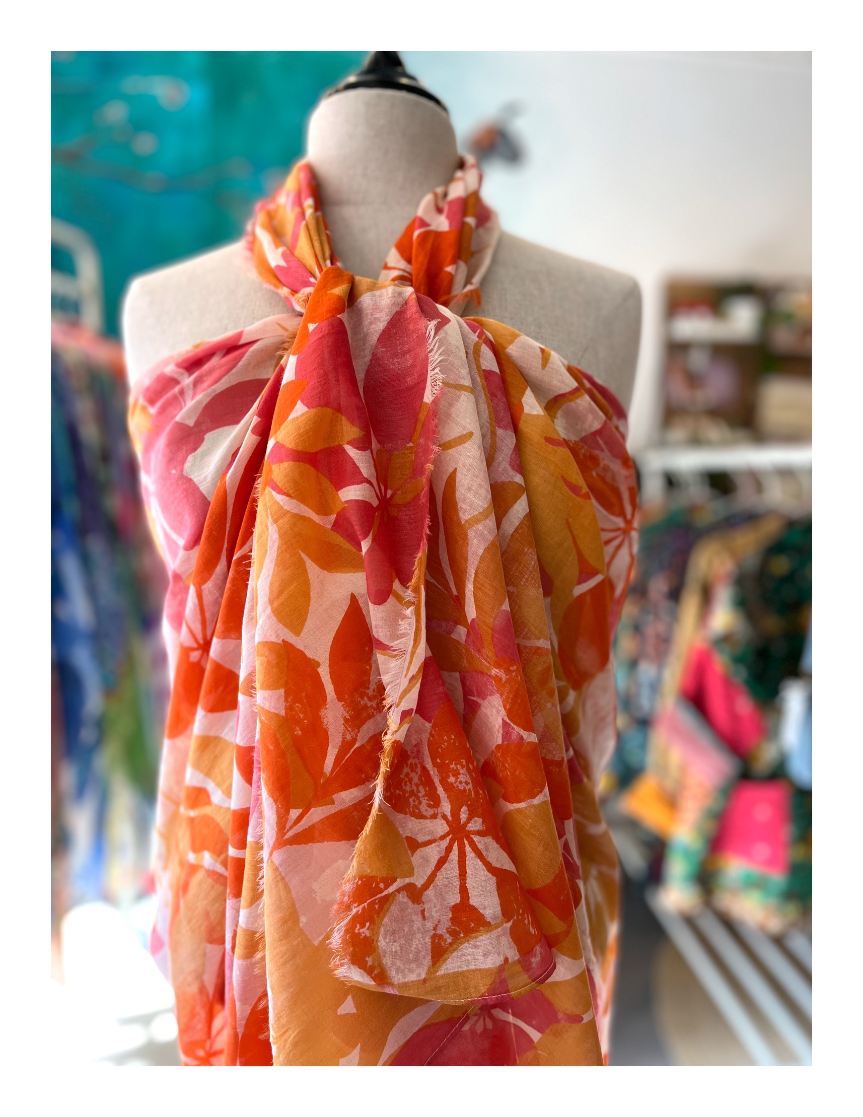 Klein oranje bandana sjaaltje