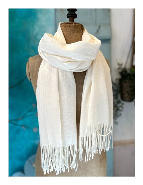 witte pashmina shawl 