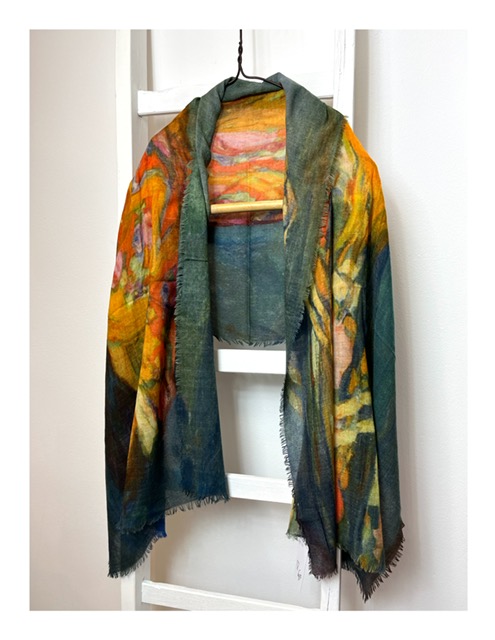 groene Otracosa art shawl van Gustav Klimt