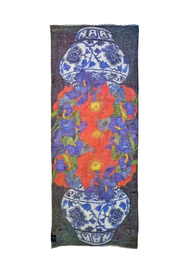 Otracosa art shawl van katoen en linnen