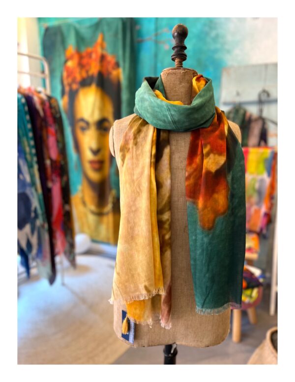 Sarong sjaal van katoen met Frida Kahlo