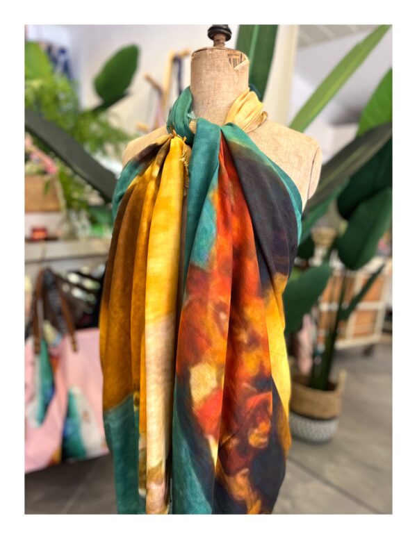 Katoenen sjaal met Frida Kahlo