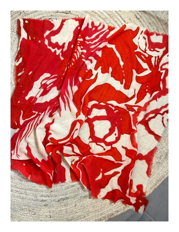 Rode vierkante sjaal van Otracosa