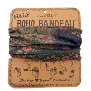 Smalle Boho Bandeau haarband in patchwork stijl
