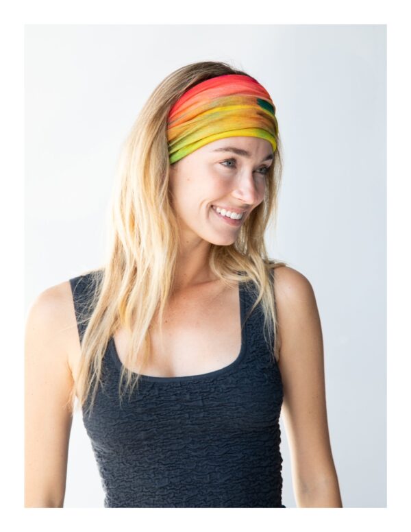 Boho Bandeau haarband in regenboog kleuren