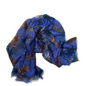 Paars blauwe shawl van katoen
