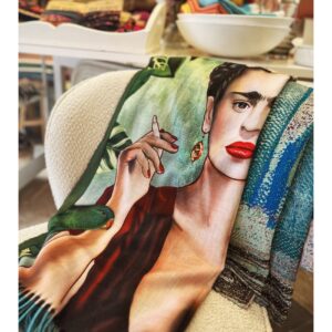 kleurrijke Frida Kahlo shawl