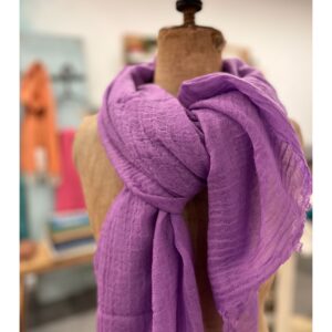 Zachte Moment Amsterdam sjaal van wol in paars