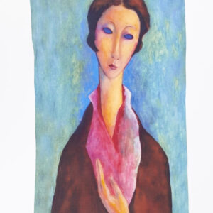 Blauwe Otracosa art shawl van Amedeo Modigliani