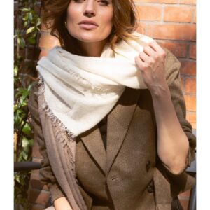 Beige Moment Amsterdam sjaal van cashmere