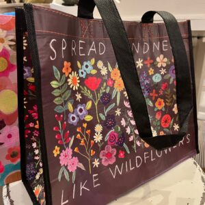 Gerecycled Natural Life tasje, the giving bag quote