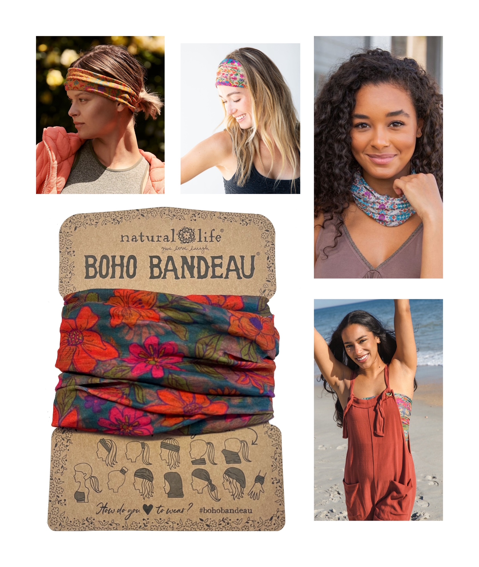boho bandeau haarband en sjaaltje