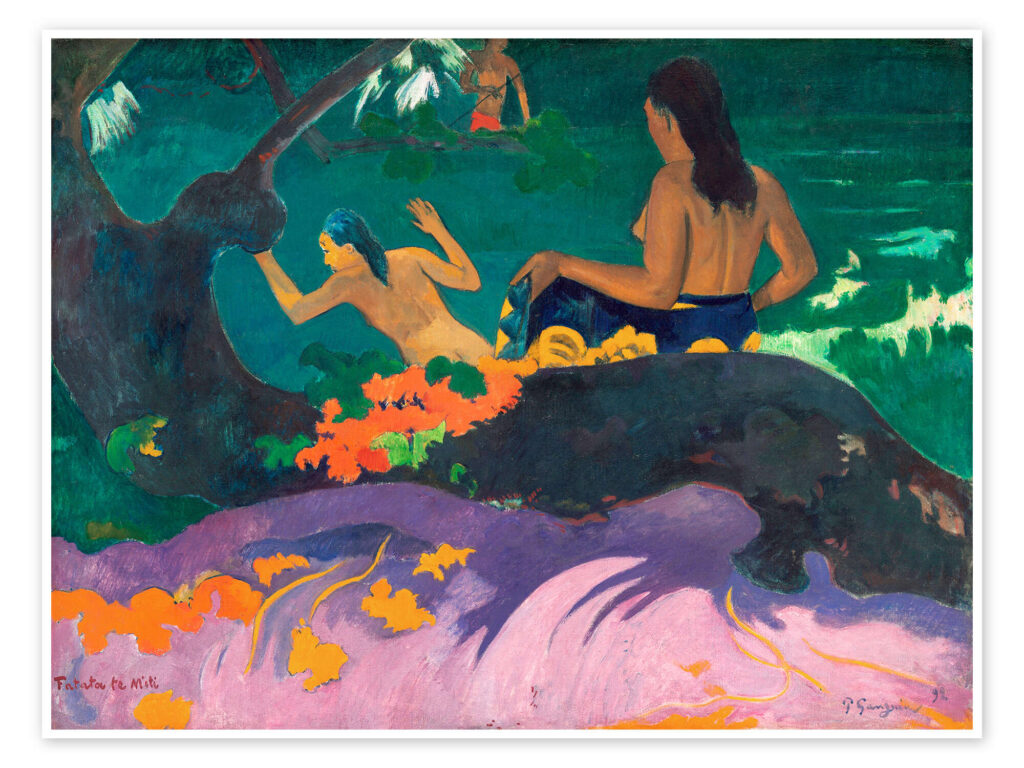 Paarse Otracosa art shawl Paul Gauguin