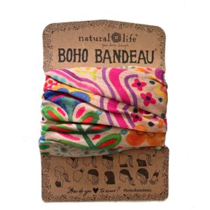 Beige Boho Bandeau haarshawl
