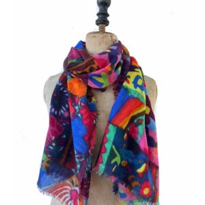 Patchwork bloemen sjaal van Otracosa