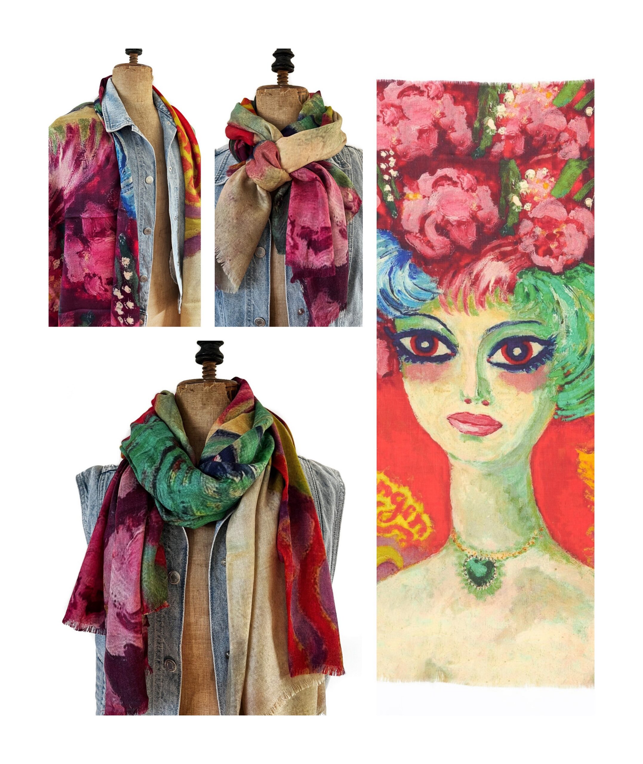 her eyes, Otracosa shawl van wol met zijde