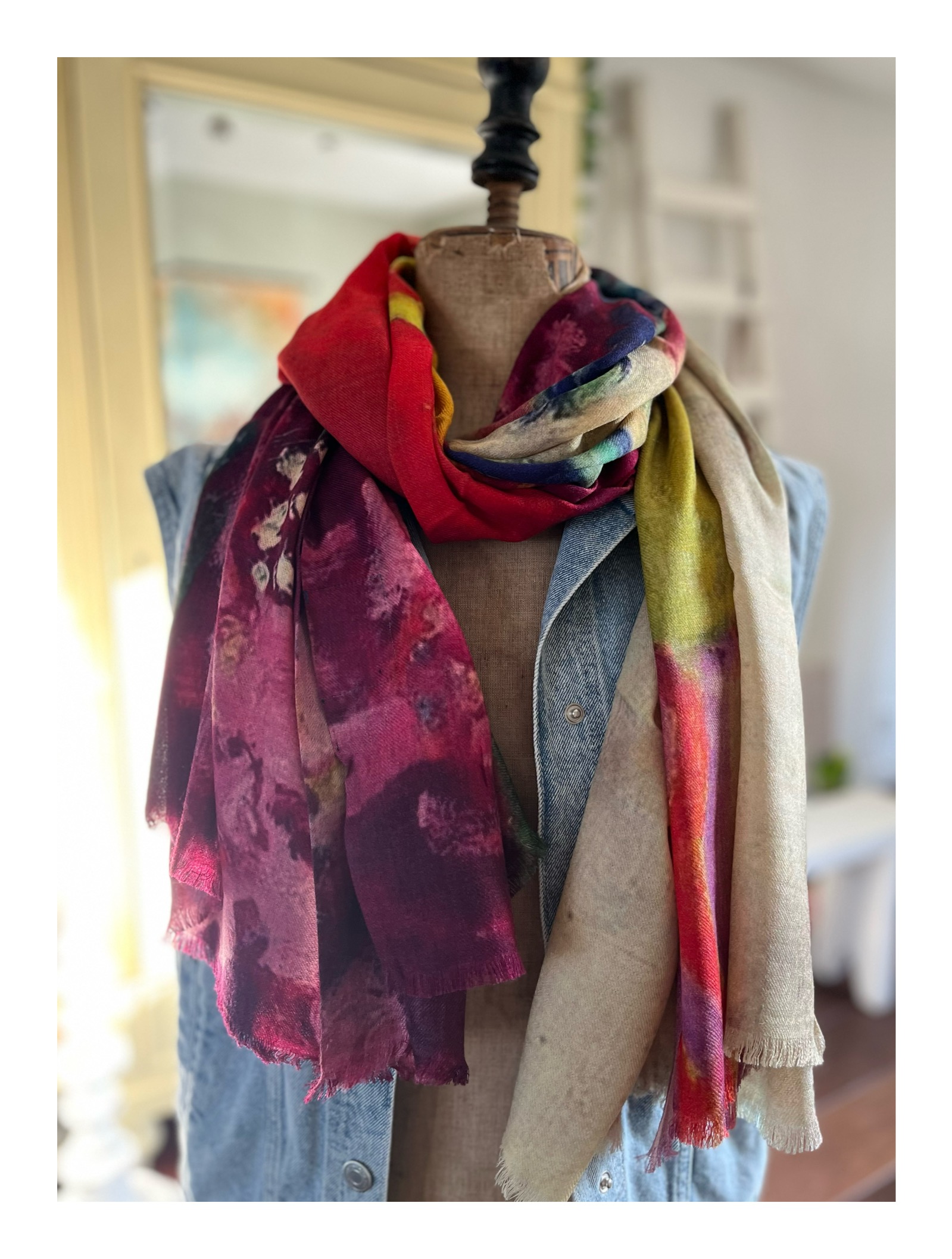 Her eyes, Otracosa shawl van wol en zijde