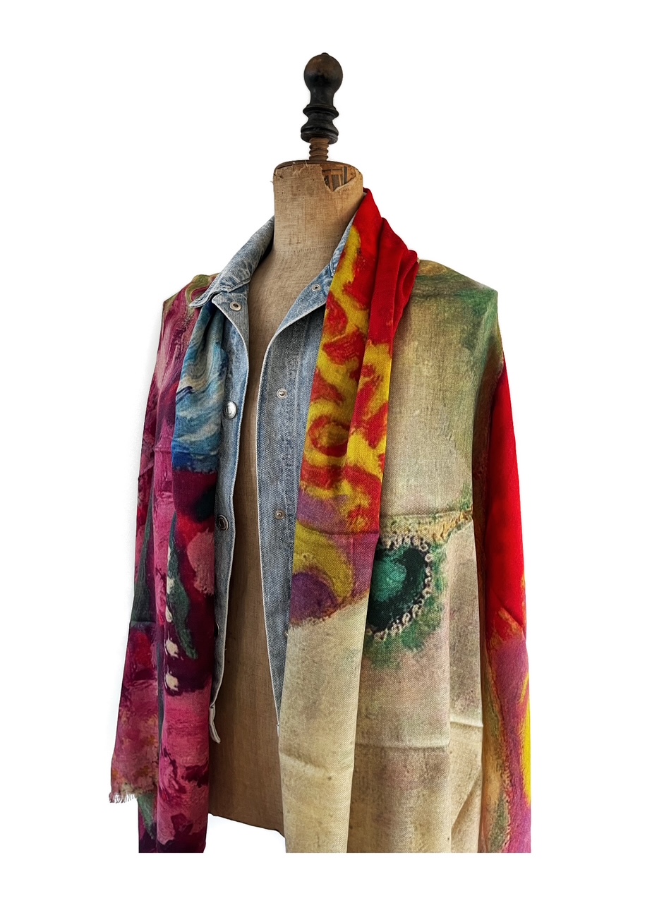 Her eyes, Otracosa shawl van wol en zijde