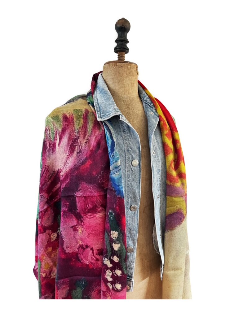 Her eyes, Otracosa shawl van wol en zijde